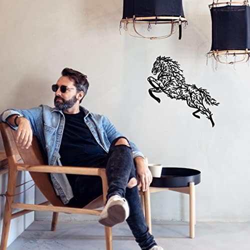 Nbeads Horse Metal Wall Art Decor Tree Branch Silhouette