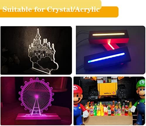 6 Inch Rectangle LED Lighted Display Base Stand