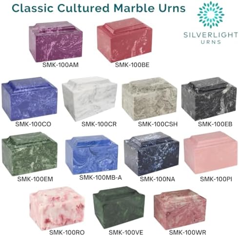 Carrera Classic Cultured Marble Cremation Urn