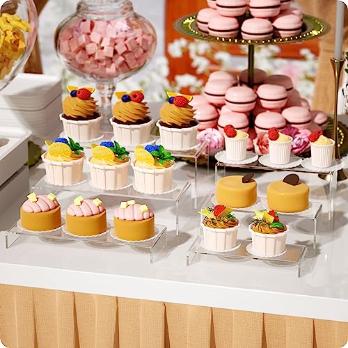 NIUBEE Acrylic Display Riser Set 6 Pcs 9 Inch