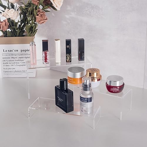 OLACHIKKO Acrylic Riser Display Stands 2 Set