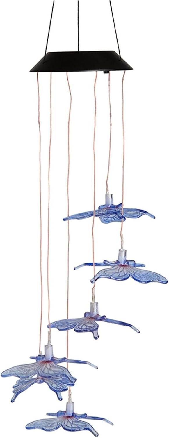 Garden Themed Solar Butterfly Mobile