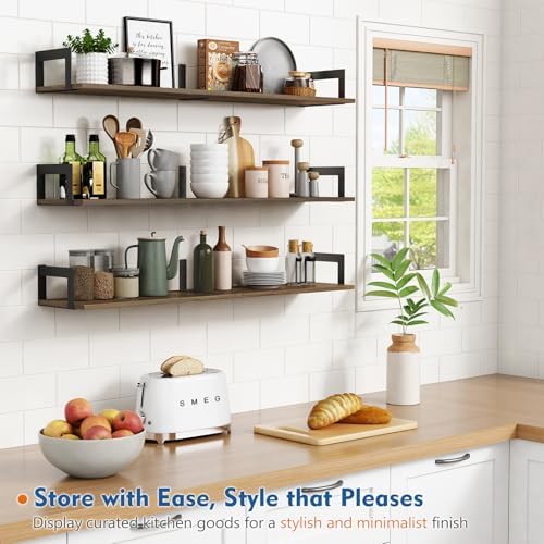 Harwaya Floating Shelves 36 In 8 In Deep Set of 3