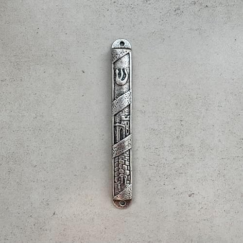 SHEMA Handmade Mezuzah Door Ornament 5 Inch Zinc