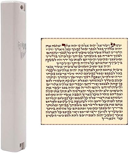 Waterproof Mezuzah Case with Scroll for Door Protection