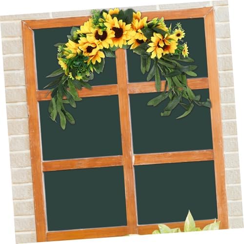 Sunflower Swag Door Knocker Artificial Flower Wall Hanging Decor