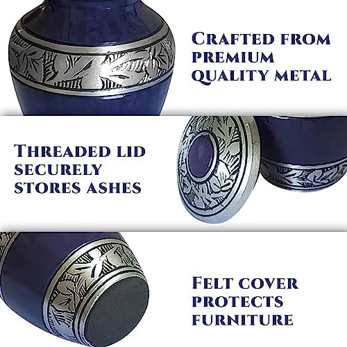 4 Pcs Purple Mini Cremation Urns for Human Ashes