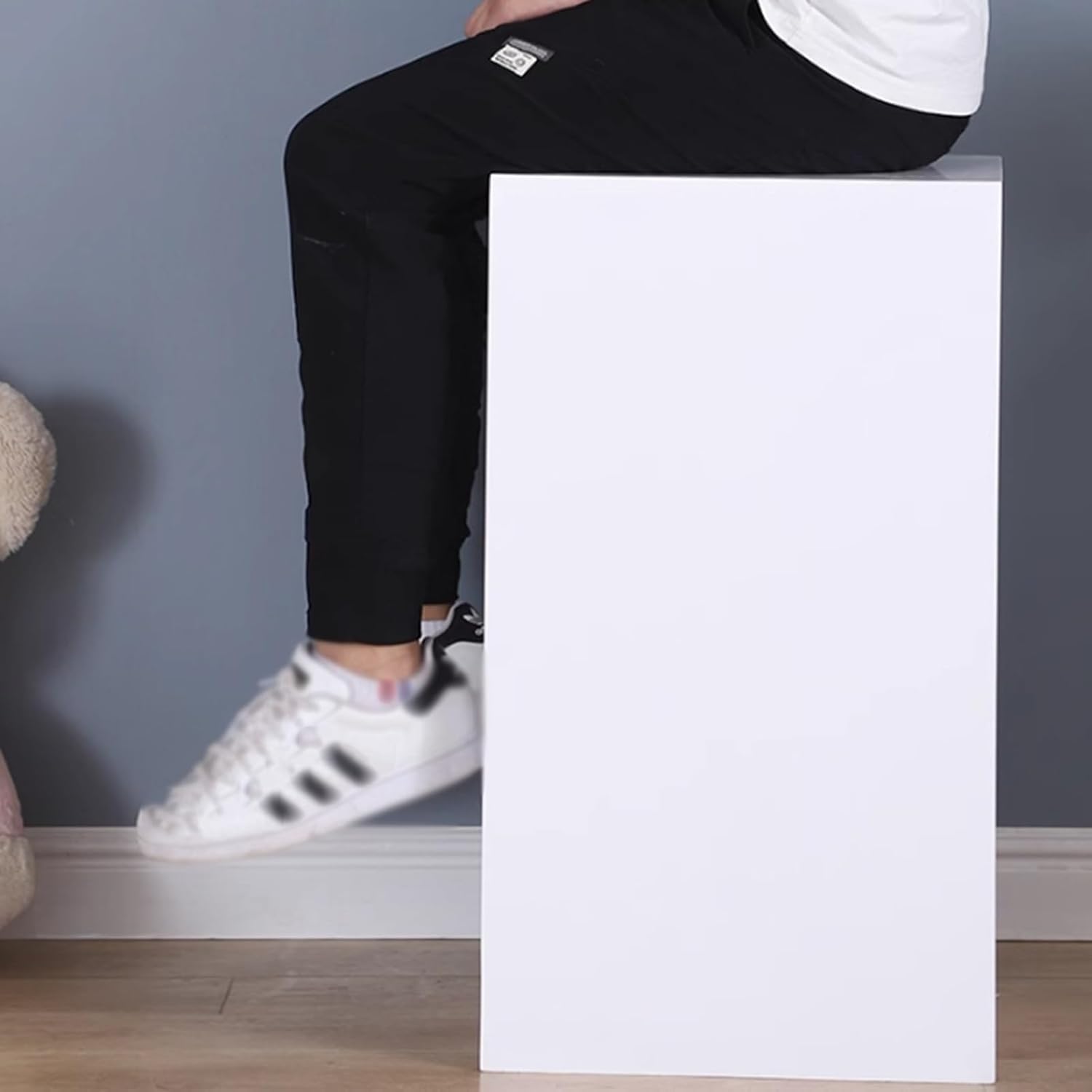 ZHFENGZHOU Display Riser Pedestal Stand Black Square