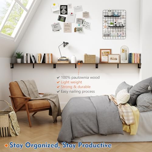 Harwaya Floating Shelves 36 In 8 In Deep Set of 3