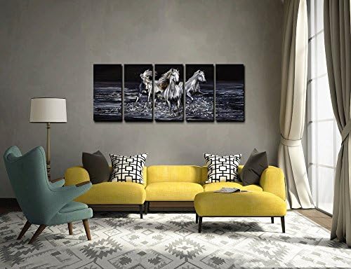 Yihui Arts 3D Horse Wall Art Modern Aluminum Decor