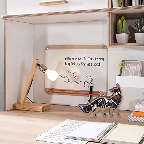 Laozai Rustic Wooden Wall Sculpture Forest Animals Fox Decor