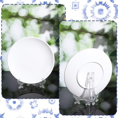 4 Pcs Clear Acrylic Easels for Displaying Photos and Art