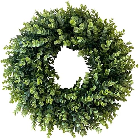 20 Inch Artificial Eucalyptus Wreath for Front Door