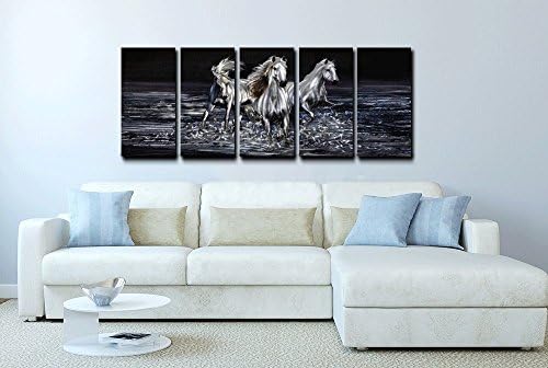 Yihui Arts 3D Horse Wall Art Modern Aluminum Decor