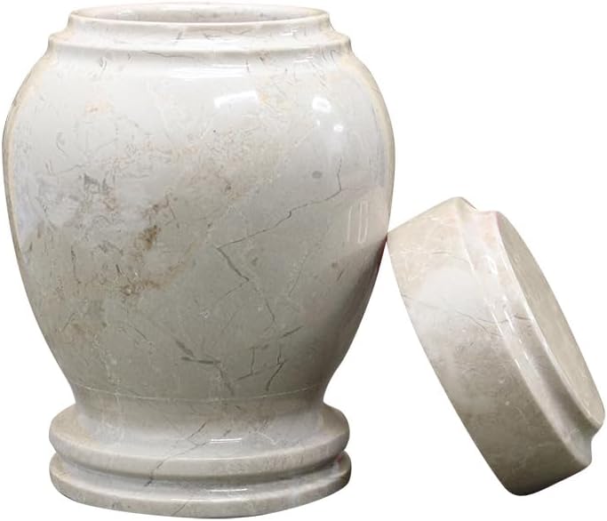 Elegant Marble Cremation Urn for Small Ashes