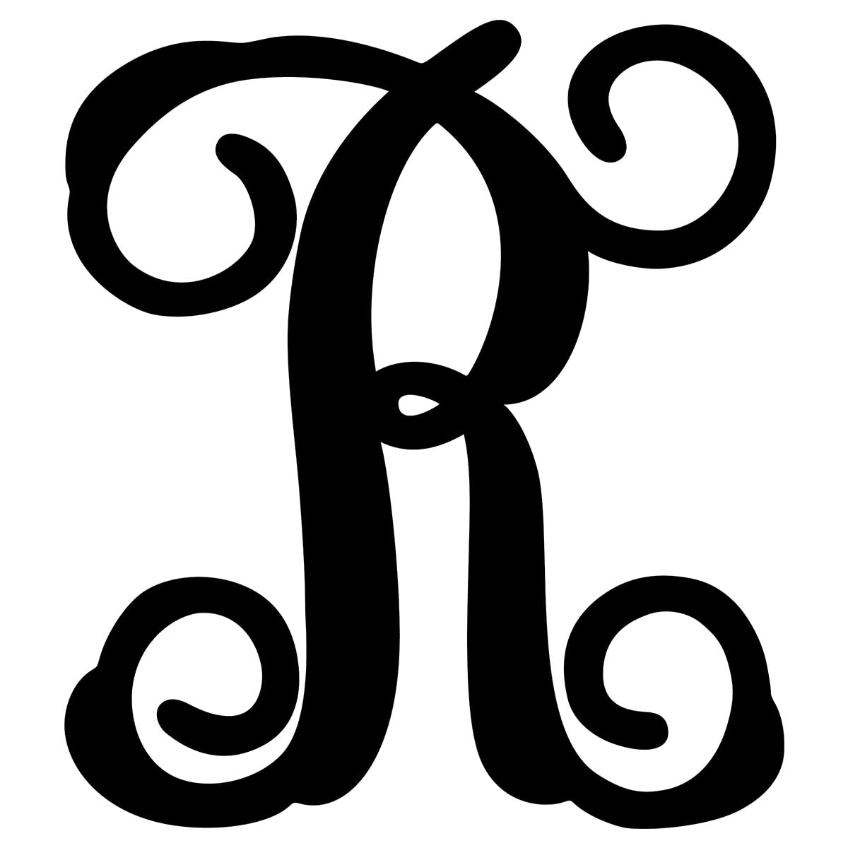 PK Decor Front Door Metal Initial Monogram Sign