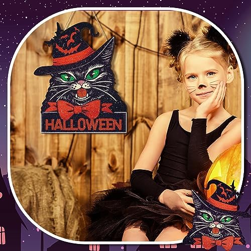Boao Halloween Front Door Sign Wall Wreath