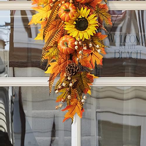 Glitzhome 26 Inch Autumn Decorative Swag