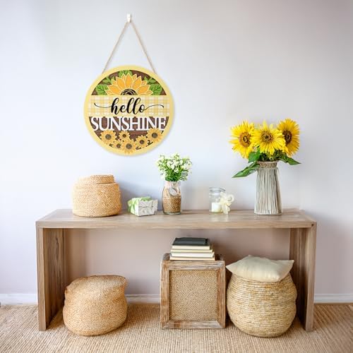 CHDITB 3D Hello Sunshine Front Door Wreath