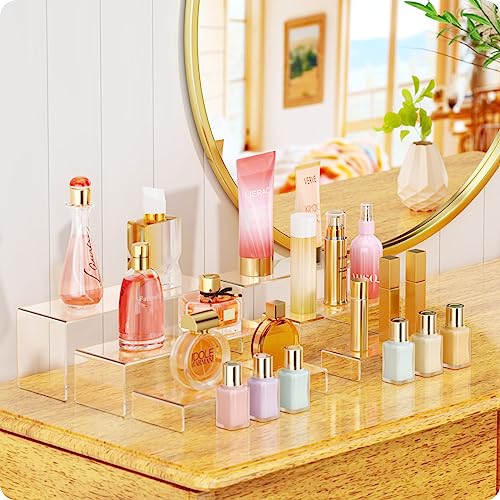 NIUBEE Acrylic Display Riser Set 6 Pcs 9 Inch