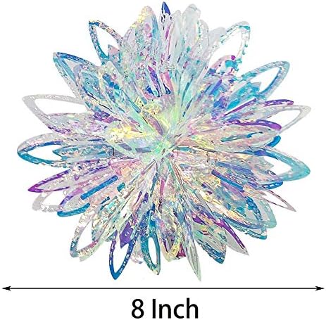 Iridescent Flower Ball Hanging Decor for Parties and Occasions