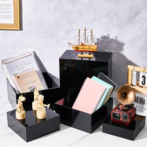 Sintuff 5 Pcs Acrylic Risers Display Stands