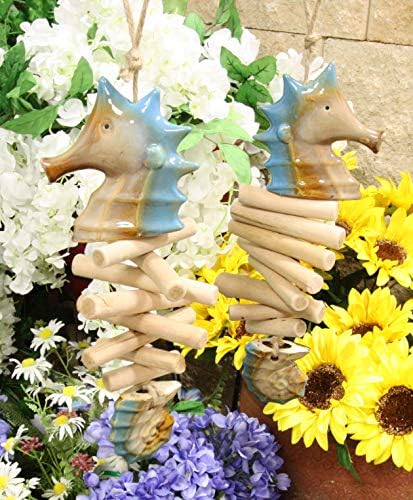 Ebros Gift Nautical Seahorse Wall Mobiles Set of 2