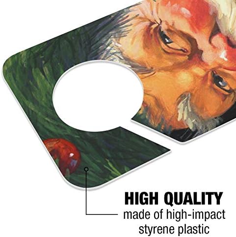 Christmas Santa Wreath Door Knob Hanger Sign