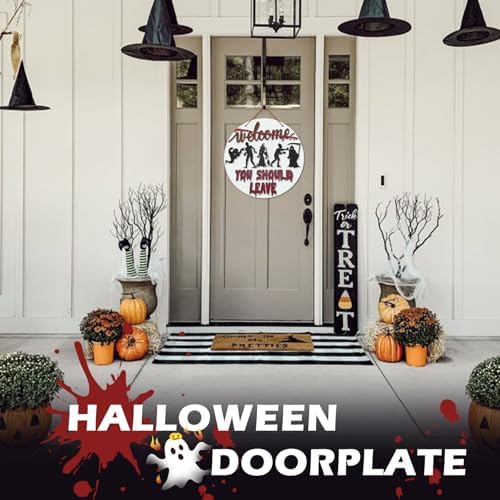 Halloween Horror Welcome Sign Front Door