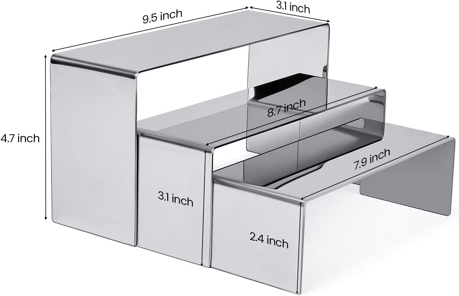 K KAIDIYIN Purse Display Stand Set of 3