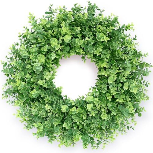 26 Artificial Boxwood Wreath for Front Door Decor