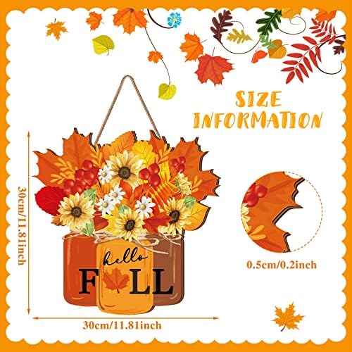 Newcotte Fall Door Decor Welcome Sign