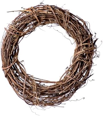 SuperMoss Natural Grapevine Wreath - 12 Inch Rustic Door Decor