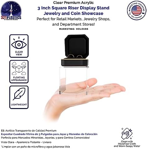 Marketing Holders 4 Pack Acrylic Riser Display Stand