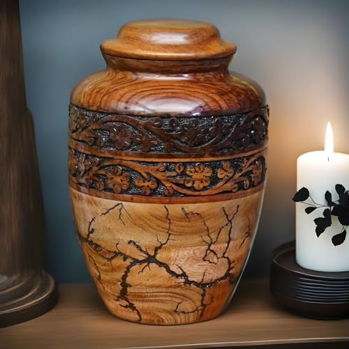 Generic Best Urn for Human Ashes Large Wooden Urn