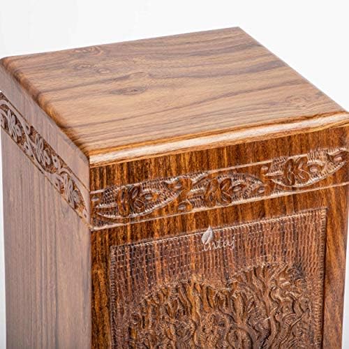 Handmade Rosewood Urn for Human Ashes - Heart Tree Medium 150 Cuin