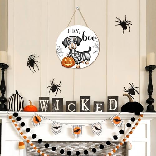 Halloween Ghost Dog Door Hanging Sign Decor