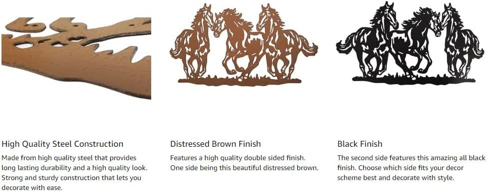 Xanter Running Horses Reversible Wall Decor
