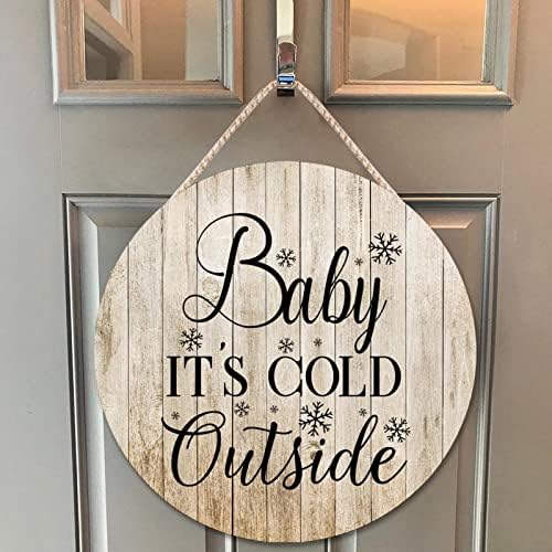Farmhouse Front Door Hanger Funny Wood Sign 12x12