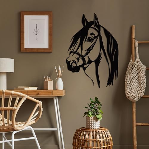DEKADRON Horse Head 3D Wall Sculpture 13x18 Inch