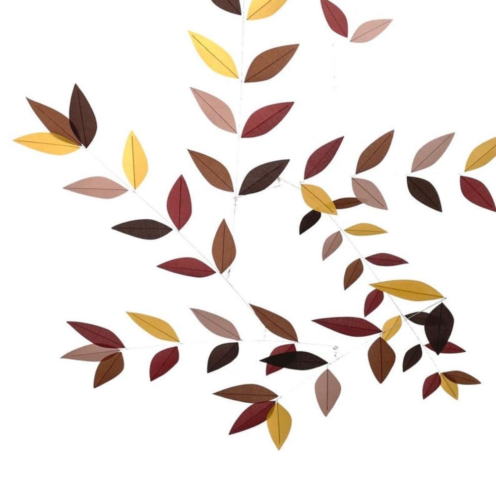 Gold and Russet Hues Autumn Leaves Mobile