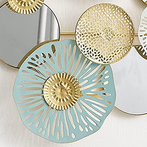 Mirrored Flower Wall Sculpture Decor Metal Art