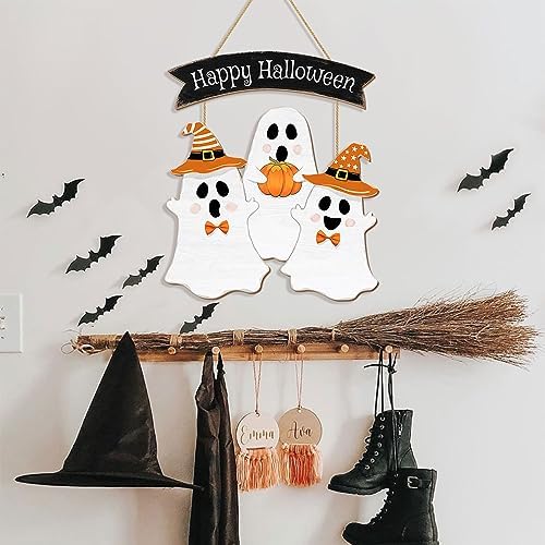 Halloween Ghost Door Sign BOO Decorations