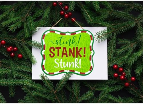 Craig Bachman Stink Stank Stunk 105 Inch Wooden Sign Door Hanger