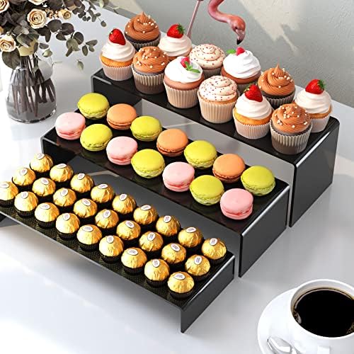 ANDGOO 6Pcs Large Acrylic Risers for Display