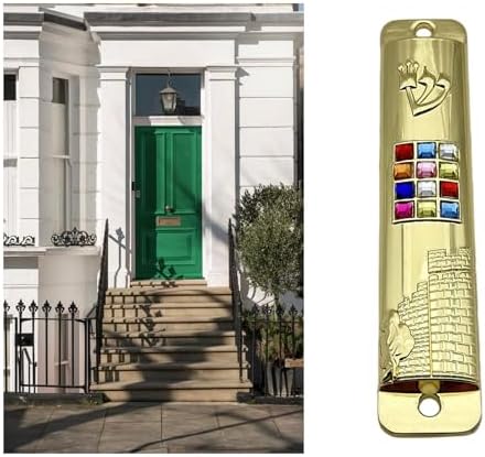 5 Piece Mezuzah Plaque for Door Home Decoration