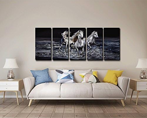Yihui Arts 3D Horse Wall Art Modern Aluminum Decor