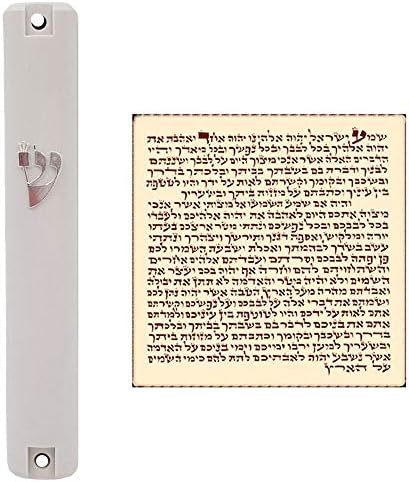 Waterproof Mezuzah Case with Scroll for Door Protection