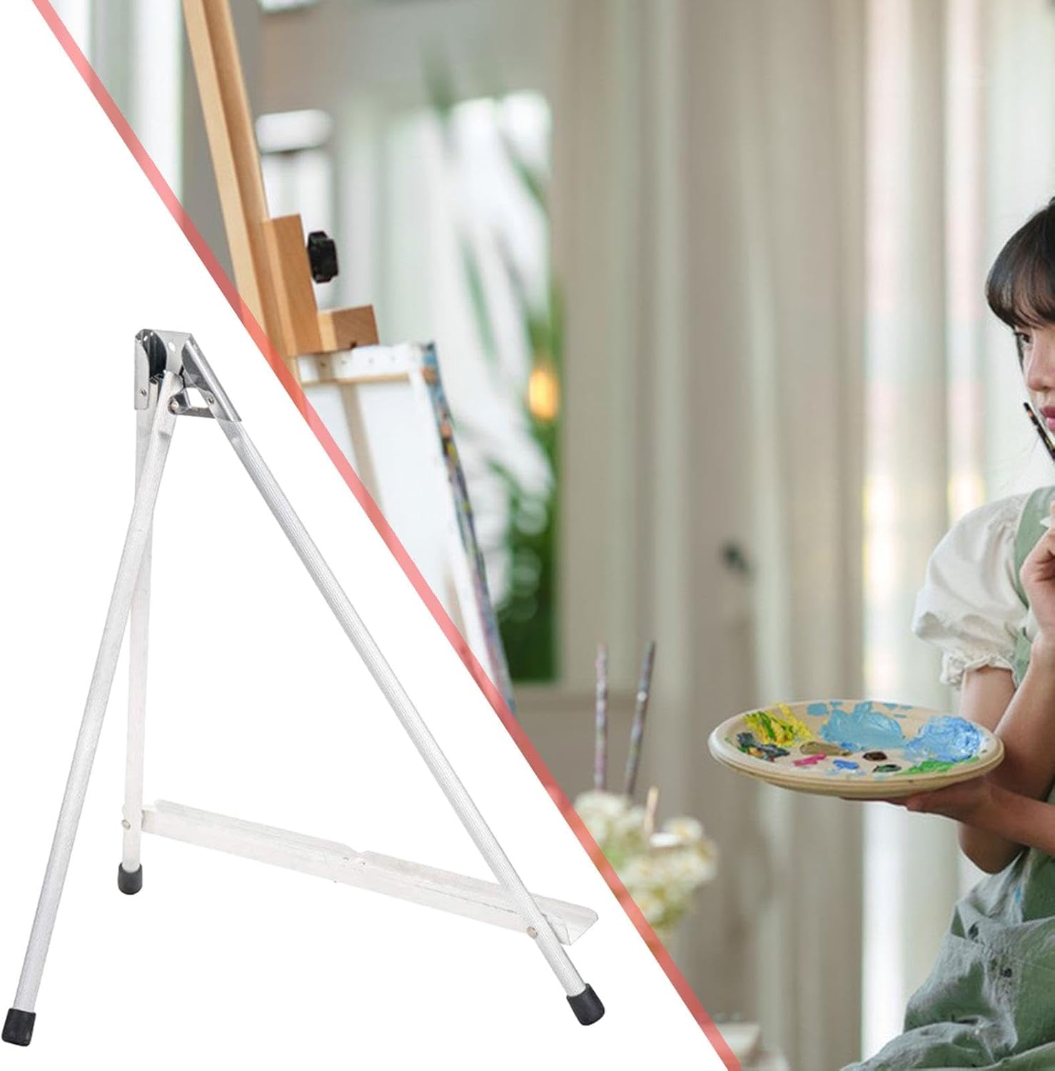 Aluminum Tabletop Display Easel 177 Inch High Art Show Stand