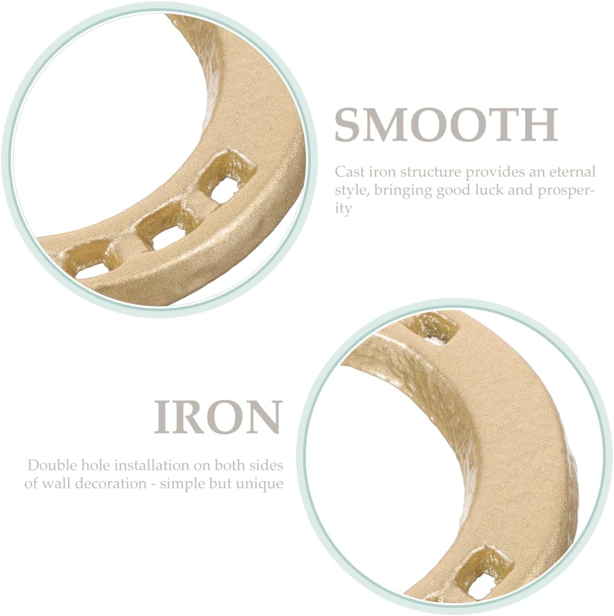 WOFASHPURET Cast Iron Horseshoe Wall Decor
